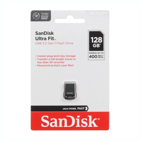فلش مموری سن دیسک مدل ULTRA FIT ظرفیت 128GB