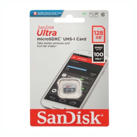 کارت حافظه‌ microSDXC سن دیسک مدل ULTRA (100MB/s) ظرفیت 128GB