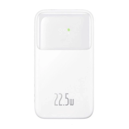 پاوربانک بیسوس مدل Comet PPMD020102 ظرفیت 20000mAh و توان 22.5W همراه با کابل - سفید
