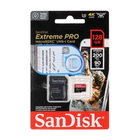 کارت حافظه‌ microSDXC سن دیسک مدل EXTREME PRO ظرفیت 128GB