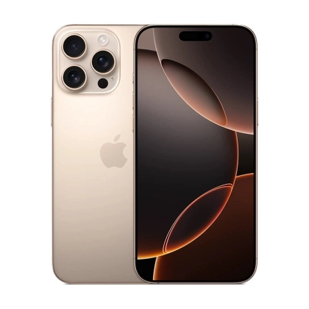 گوشی اپل 16 Pro Max ZAA ظرفیت 256GB و رم 8GB - تیتانیوم صحرایی َ