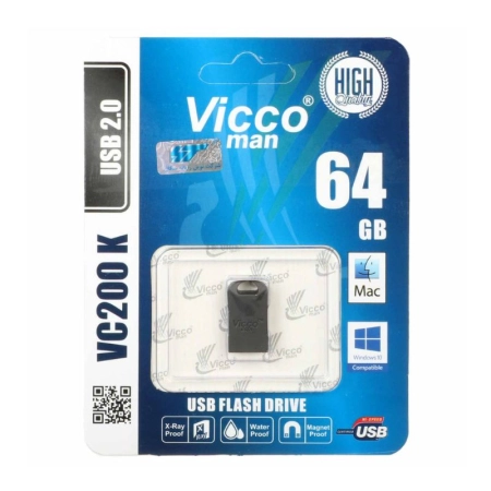 فلش مموری ویکو من مدل VC200 K ظرفیت 64GB- مشکی