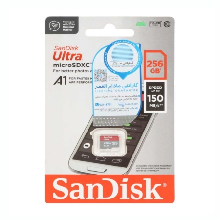 کارت حافظه‌ microSDXC سن دیسک مدل ULTRA ظرفیت 256GB