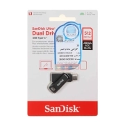 فلش مموری سن دیسک مدل ULTRA DUAL DRIVE GO ظرفیت 512GB- مشکی