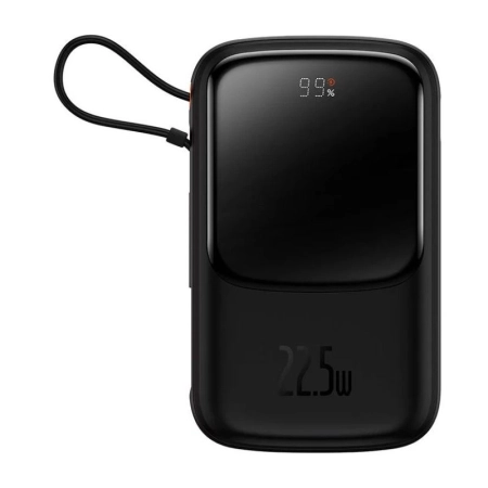 پاوربانک بیسوس مدل Qpow PRO PPQD060101 ظرفیت 10000mAh و توان 22.5W - مشکی