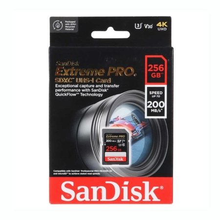 کارت حافظه سن دیسک مدل EXTREME PRO SDXC ظرفیت 256GB (گارانتی سورین)
