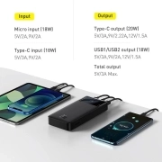 پاور بانک بیسوس مدل Bipow PPBD050302 ظرفیت 20000mAh - مشکی 2