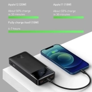پاور بانک بیسوس مدل Bipow PPBD050302 ظرفیت 20000mAh - مشکی 3