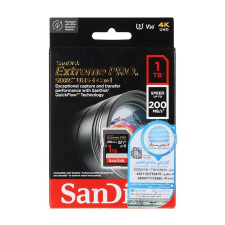 کارت حافظه سن دیسک مدل EXTREME PRO SDXC ظرفیت 1TB