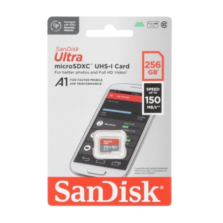 کارت حافظه‌ microSDXC سن دیسک مدل ULTRA ظرفیت 256GB (گارانتی سورین)