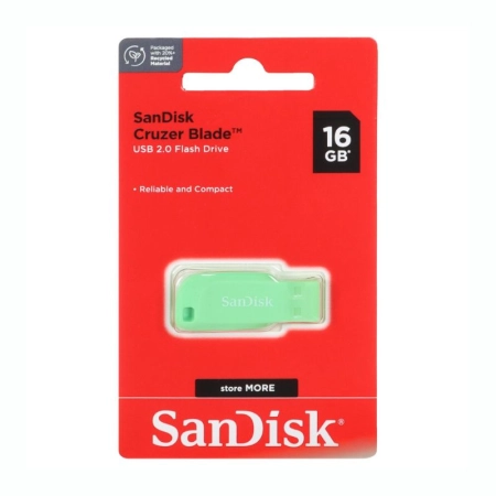 فلش مموری سن دیسک مدل CRUZER BLADE ظرفیت 16GB- سبز