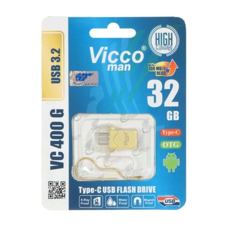 فلش مموری ویکو من مدل VC400 G ظرفیت 32GB- طلایی