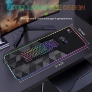 ماوس پد گیمینگ اونیکوما مدل MP006 RGB 4