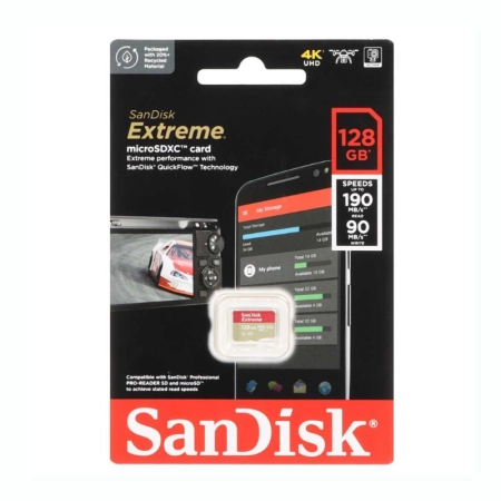 کارت حافظه‌ microSDXC سن دیسک مدل EXTREME ظرفیت 128GB