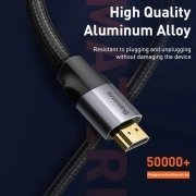کابل HDMI بیسوس مدل Enjoyment Series طول 5 متر - خاکستری تیره 3