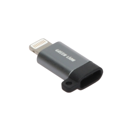 مبدل USB-C به لایتنینگ گرین لاین مدل GNLTOCACGY - خاکستری