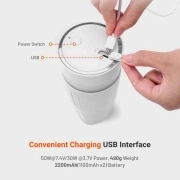 مخلوط کن شارژی پرودو مدل PD-PRJ350-WH - سفید 3