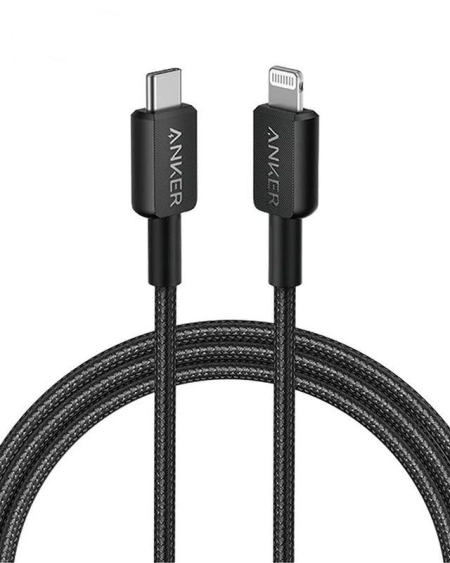 کابل شارژ سریع USB-C به لایتنینگ انکر مدل A81B6 - مشکی