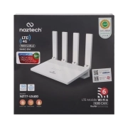 مودم رومیزی نزتک 4G LTE مدل NZT77-UX400 چهار پورت - سفید 1