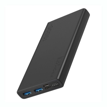 پاوربانک پرومیت مدل BOLT-10.BLACK ظرفیت 10000mAh
