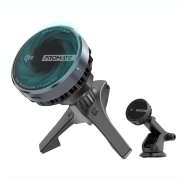 شارژر مگنتی و نگهدارنده گوشی پرومیت مدل MagChill-Qi2 با توان 15W