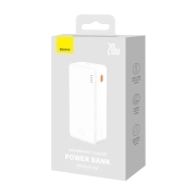 پاوربانک بیسوس مدل Airpow PPQD090102 ظرفیت 30000mAh و توان 20W - سفید 2