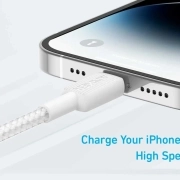 کابل شارژ سریع USB-C به لایتنینگ انکر POWER LINE مدل A81b6h21 - سفید 2