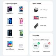 کابل شارژ سریع USB-C به لایتنینگ انکر POWER LINE مدل A81b6h21 - سفید 3