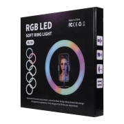 رینگ لایت 37 سانتی متری RGB مدل MJ36 - بدون پایه 6