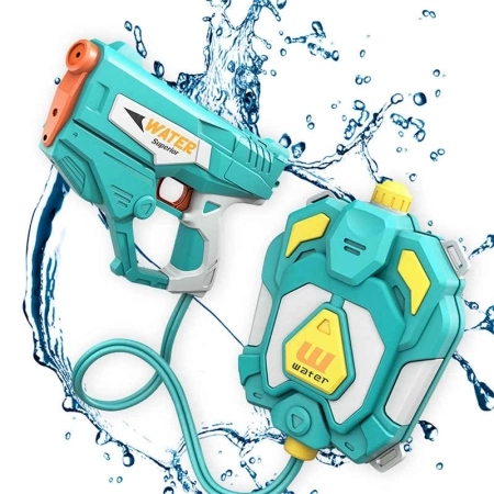 تفنگ آبپاش شیائومی مدل Electric Combat Water Gun 1350ml - سبزآبی