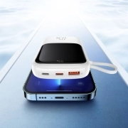 پاوربانک بیسوس مدل Qpow PRO PPQD060102 ظرفیت 10000mAh و توان 22.5W - سفید 2