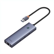 هاب USB-A چهار پورت بیسوس مدل B0005280A813-01 - خاکستری 3