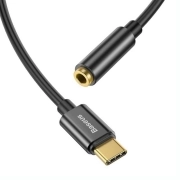 مبدل USB-C به AUX بیسوس مدل CATL54-01 - مشکی 2