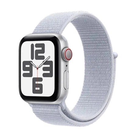 ساعت هوشمند اپل مدل SE Gen 2 2024 40mm بند ورزشی - نقره‌ای