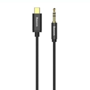کابل صدا USB-C به AUX بیسوس مدل Yiven CAM01-01 طول 1.2m - مشکی