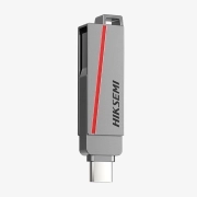 فلش مموری هایک سمی مدل Dual Slim E307C U3 ظرفیت 64GB – خاکستری 1