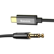 کابل صدا USB-C به AUX بیسوس مدل Yiven CAM01-01 طول 1.2m - مشکی 1