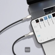 کابل شارژ USB-C به لایتنینگ بیسوس مدل Cafule CATLJK-A01 طول 1m - مشکی