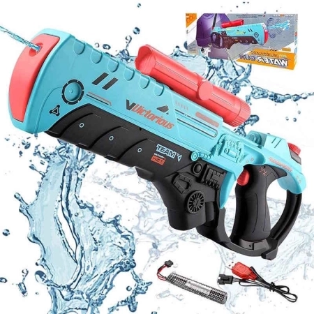 تفنگ آبپاش شیائومی مدل Electric Water Gun Victorious 300ml – سبزآبی