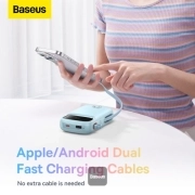 پاوربانک بیسوس مدل QPow2 P10055003313 ظرفیت 10000mAh و توان 22.5W - آبی 3