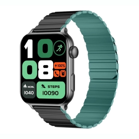 ساعت هوشمند گلوریمی مدل GS2 X - بند مشکی سبز