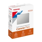 هارد اکسترنال توشیبا مدل Canvio Flex USB Type C ظرفیت 1 ترابایت -نقره‌ای