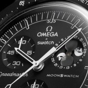 ساعت مچی امگا سواچ MISSION TO THE MOONPHASE - NEW MOON مدل SO33B700