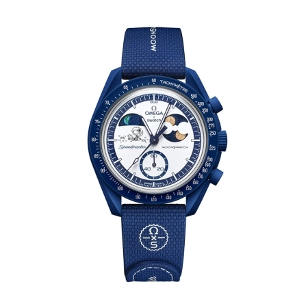 ساعت مچی امگا سواچ MISSION TO EARTHPHASE - MOONSHINE GOLD مدل SO33N701L