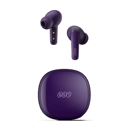هندزفری بلوتوث TWS کیو سی وای مدل T13X-PP - بنفش