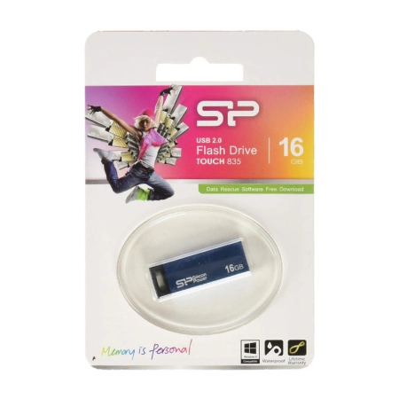 فلش مموری سیلیکون پاور مدل Touch 835 ظرفیت 16GB – آبی