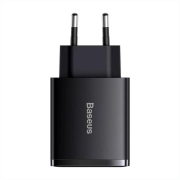 شارژر دیواری بیسوس مدل Compact 2U+C CCXJ-E01 EU 30W - مشکی 3