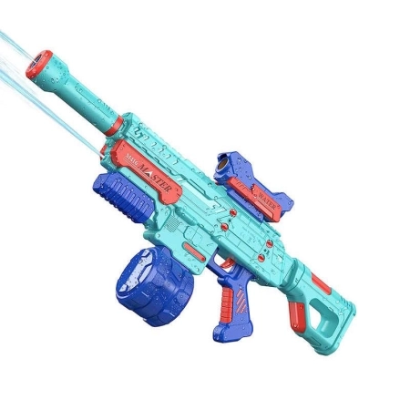 تفنگ آبپاش شیائومی مدل Electric Water Gun 2 Mode Master M416 650ml – سبزآبی