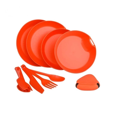 ست ظروف 2 نفره لایف کمپ 11 تکه کمبو کد 45819 - نارنجی