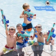 تفنگ آبپاش Electric Water Gun Dual Mode Master M416 650ml – آبی کمرنگ